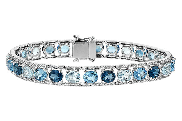 D225-47286: BRACELET 16.54 BLUE TOPAZ 17.78 TGW