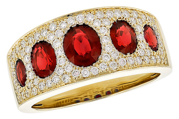 D309-12749: LDS WED RG 1.60 TW RUBY 2.00 TGW