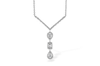 D309-12758: NECK .04 BAGUETTE .50 TW