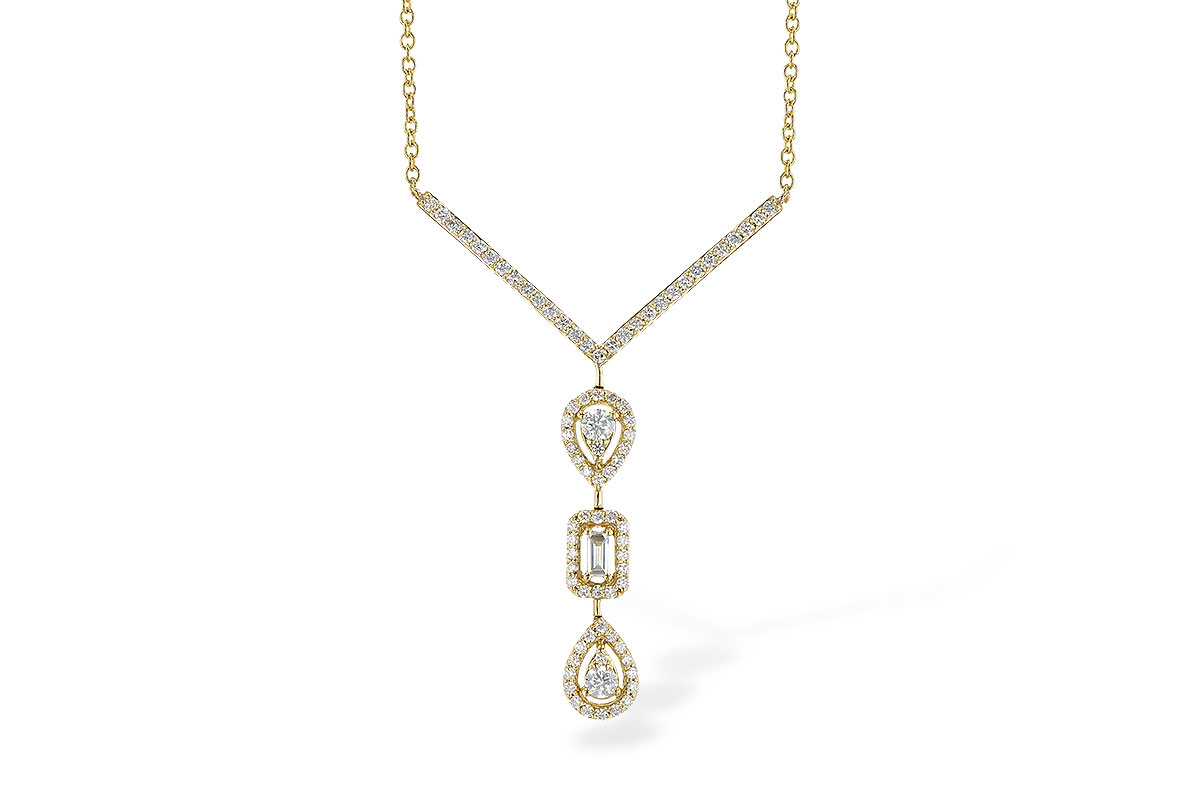 D309-12758: NECK .04 BAGUETTE .50 TW