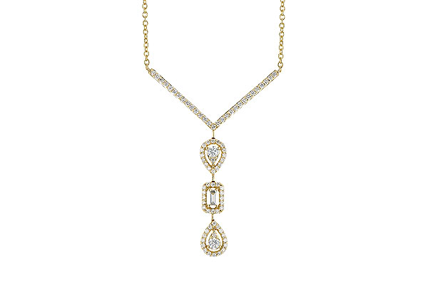 D309-12758: NECK .04 BAGUETTE .50 TW