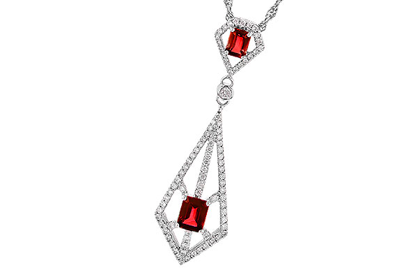 D309-12786: NECK .63 TW RUBY .93 TGW