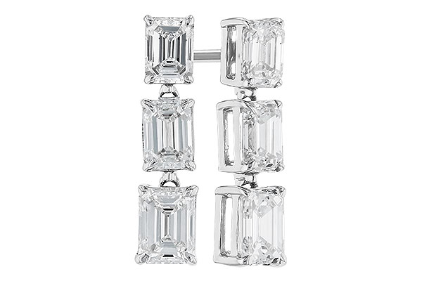 D310-00986: EARRINGS 1.12 TW EMERALD CUTS