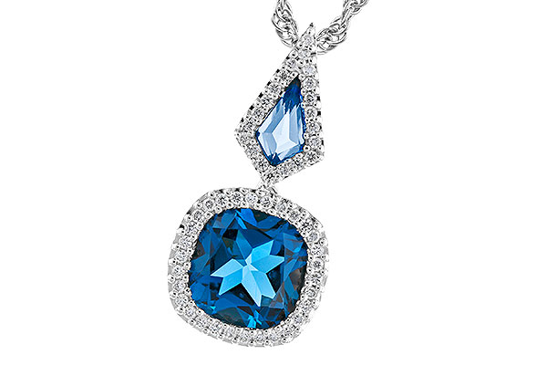 D310-03649: NECK 2.24 TW LONDON BLUE TOPAZ 2.40 TGW