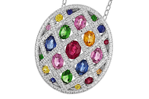 D310-04595: NECK 2.45 MULTI-COLOR TW 3.00 TGW