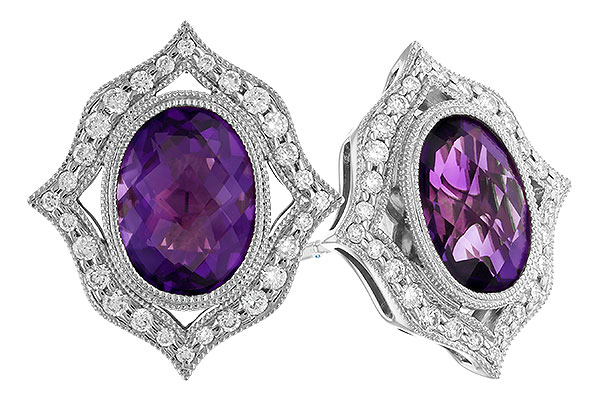 D310-06431: EARR 2.12 TW AMETHYST 2.36 TGW (8x6 MM AMY)