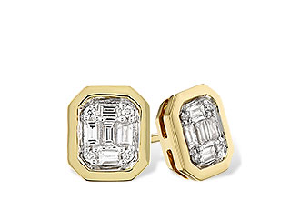 D310-07331: EARRINGS .13 BAG .16 TW