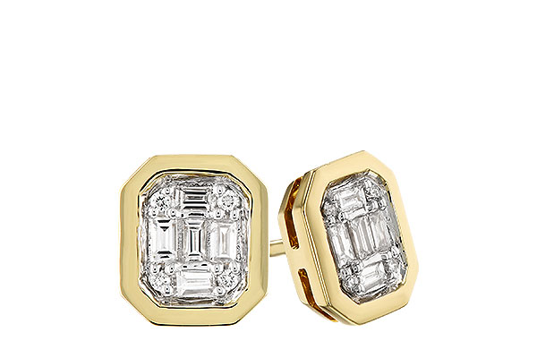 D310-07331: EARRINGS .13 BAG .16 TW