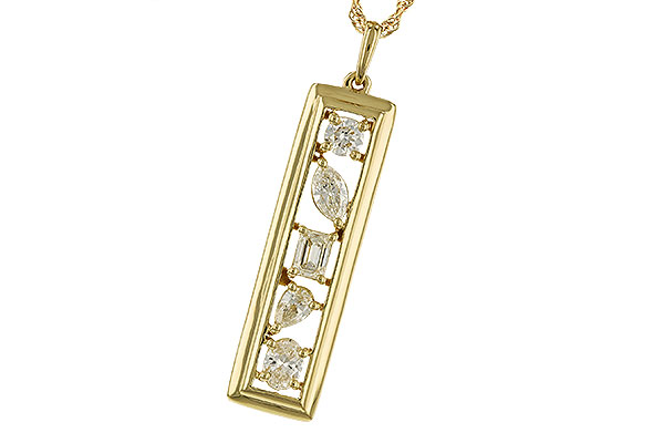 D310-08204: NECKLACE .85 TW FANCY CUT DIAMONDS