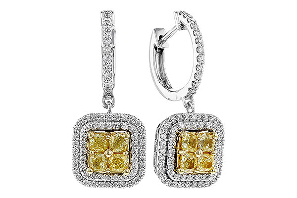 D310-93686: EARR 1.04 FANCY YELLOW DIAMONDS 1.62 TW