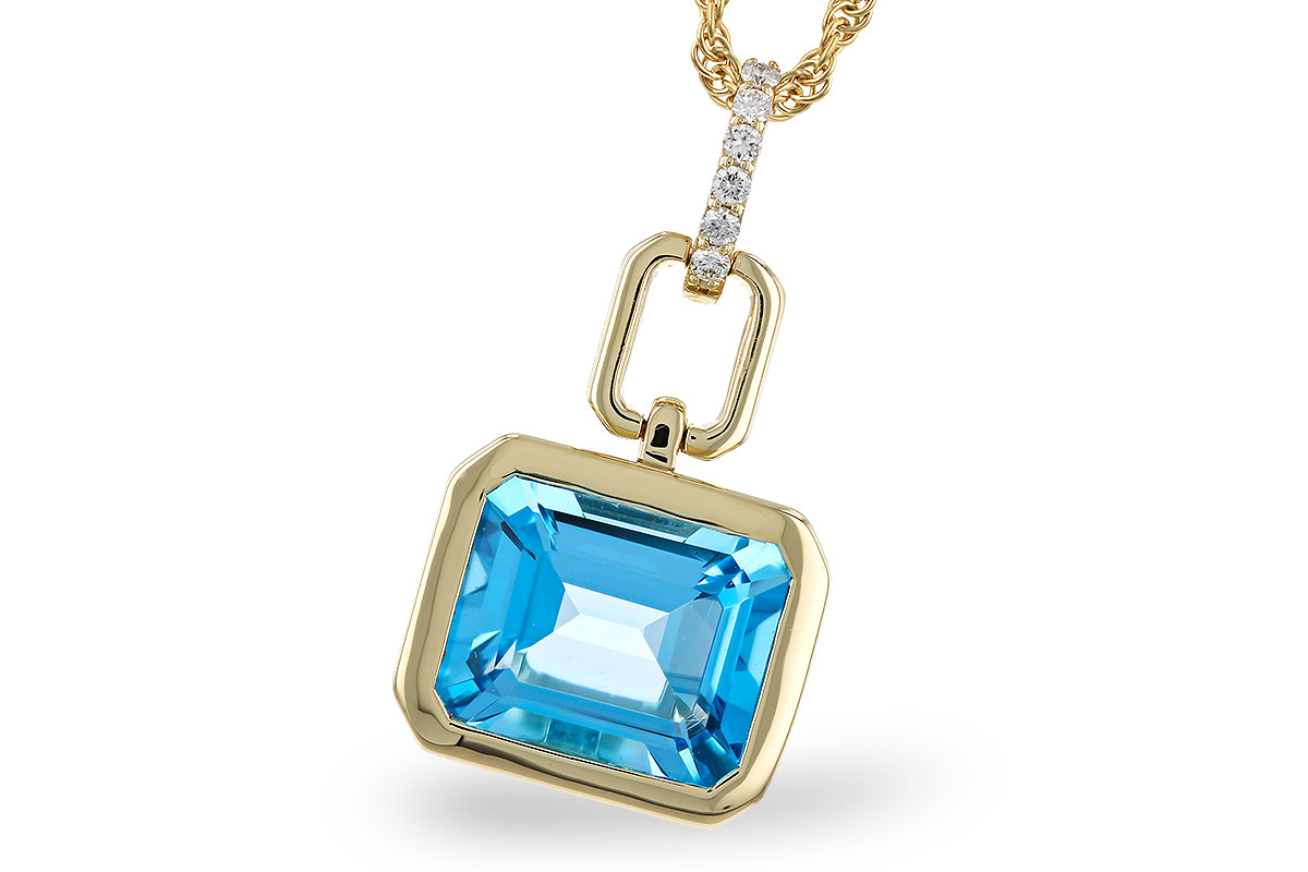 D310-94631: NECKLACE 3.26 BLUE TOPAZ 3.30 TGW (10x8MM BT)