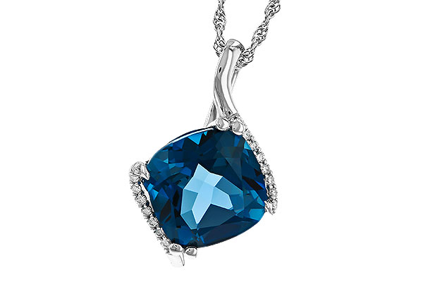 D310-97331: NECK 4.42 LONDON BLUE TOPAZ 4.50 TGW (10MM LBT)