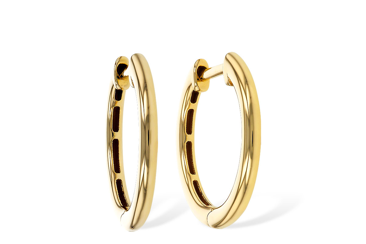 D310-98195: GOLD EARRINGS (16MM)