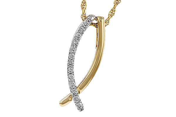 D310-98204: NECKLACE .25 TW