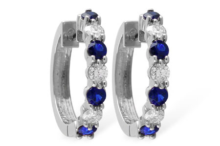 E037-30022: EARRINGS 1.30 SAPH 2.08 TGW