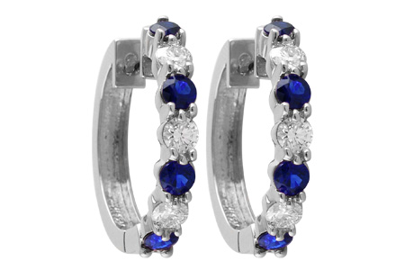 E037-30022: EARRINGS 1.30 SAPH 2.08 TGW