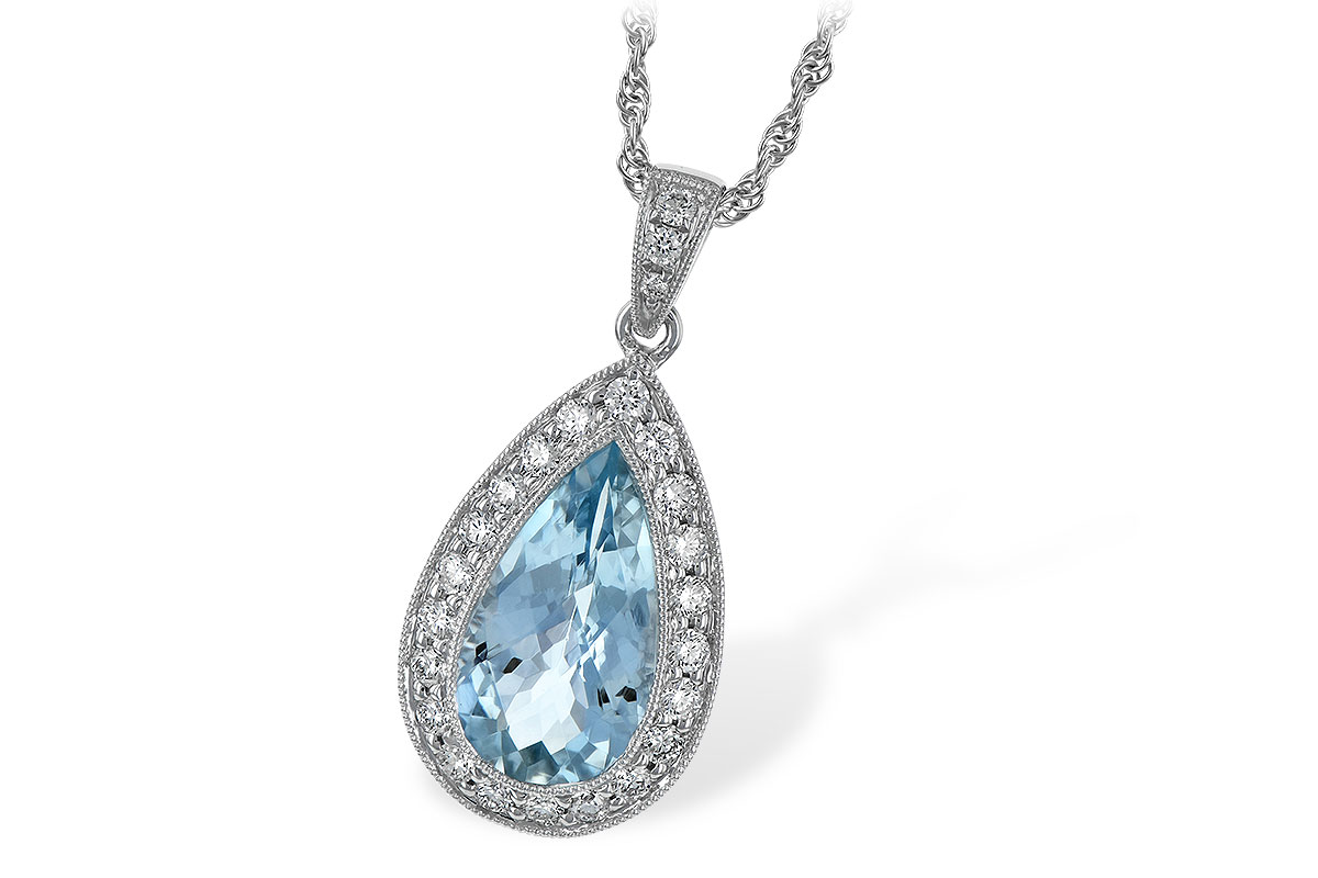 E041-90076: NECKLACE 2.20 AQUA 2.55 TGW