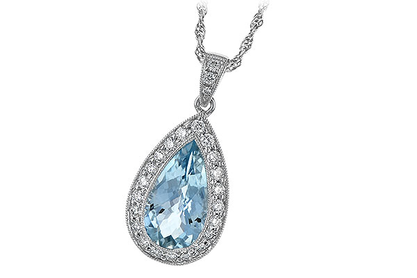 E041-90076: NECKLACE 2.20 AQUA 2.55 TGW