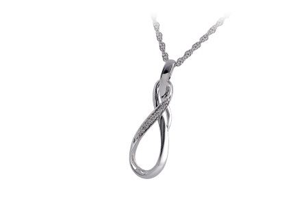 E220-93640: NECKLACE .03 TW