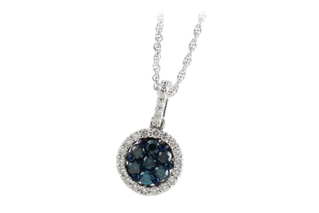E223-68195: NECK .32 BLUE DIAS .54 TW