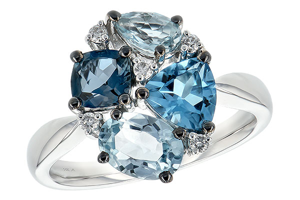 E225-46367: LDS RG 2.57 BLUE TOPAZ 2.65 TGW