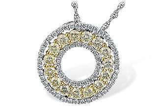 E225-47304: NECK 1.08 YELLOW DIAS 1.55 TW