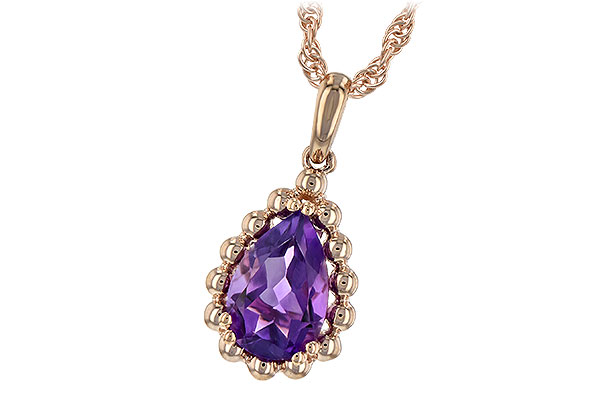 E225-49158: NECKLACE 1.06 CT AMETHYST