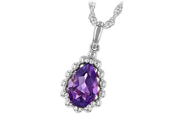 E225-49158: NECKLACE 1.06 CT AMETHYST
