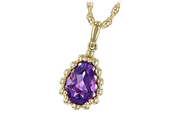 E225-49158: NECKLACE 1.06 CT AMETHYST