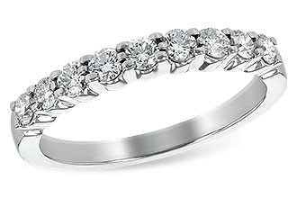 E225-50049: LDS WED RG .50 TW (9 STONES)