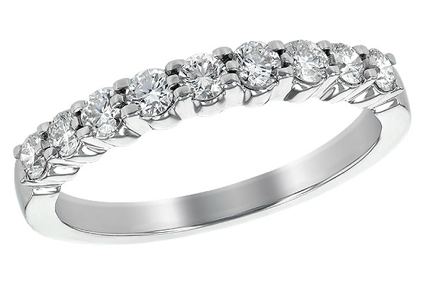 E225-50049: LDS WED RG .50 TW (9 STONES)