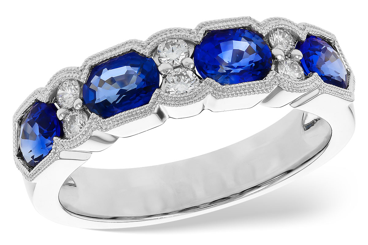 E225-53713: LDS WED RG 1.72 SAPPHIRE 1.90 TGW (5x4MM SAPP)