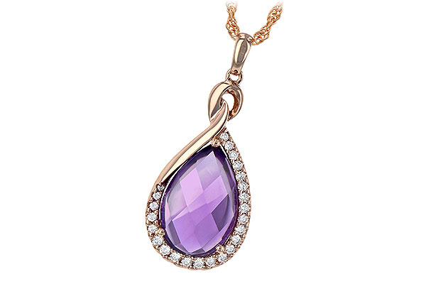 E225-53722: NECK 3.91 AMETHYST 4.10 TGW