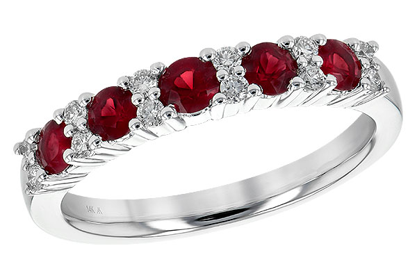 E226-37358: LDS WED RG .66 RUBY .83 TGW
