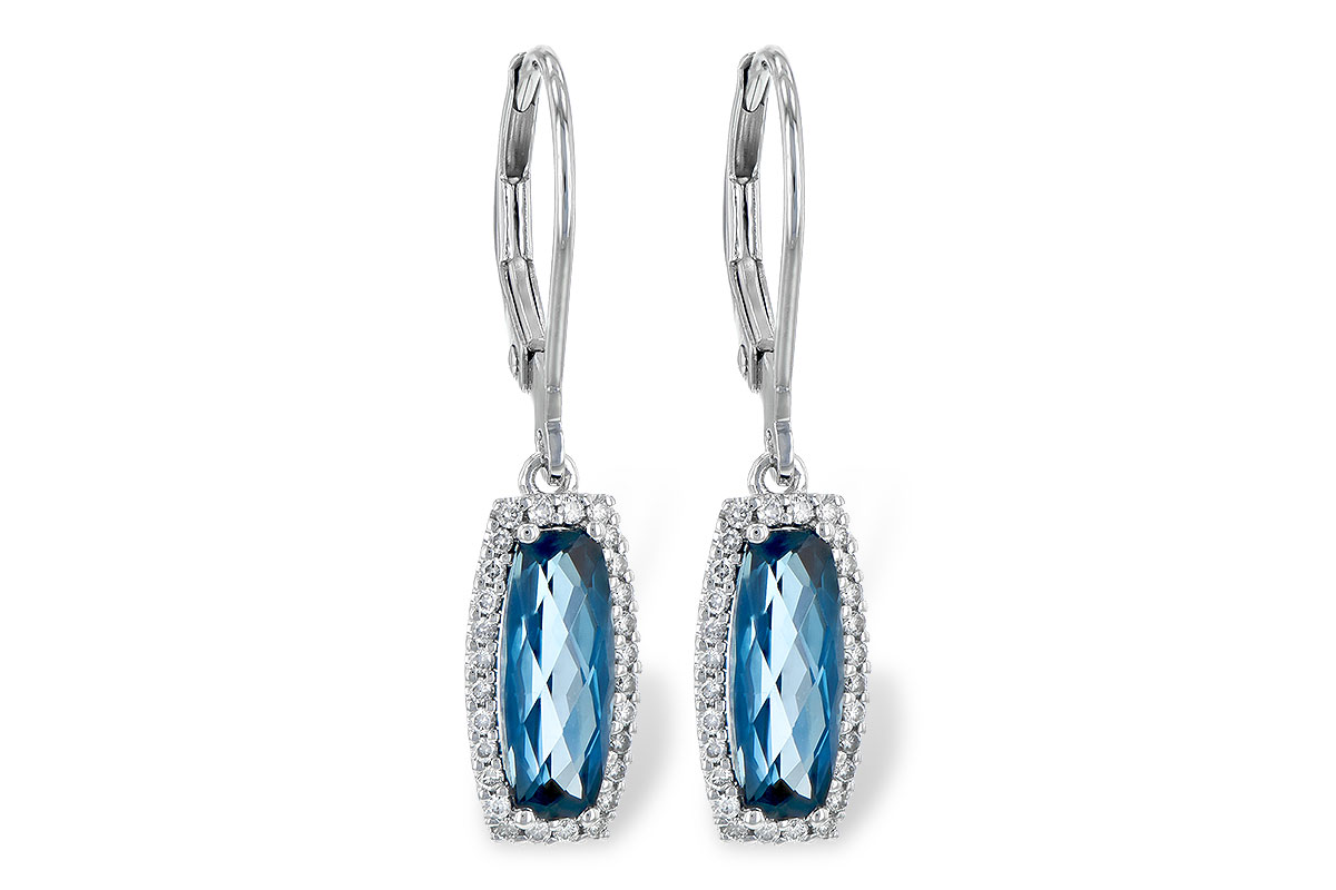 E226-41849: EARR 2.10 LONDON BLUE TOPAZ 2.28 TGW