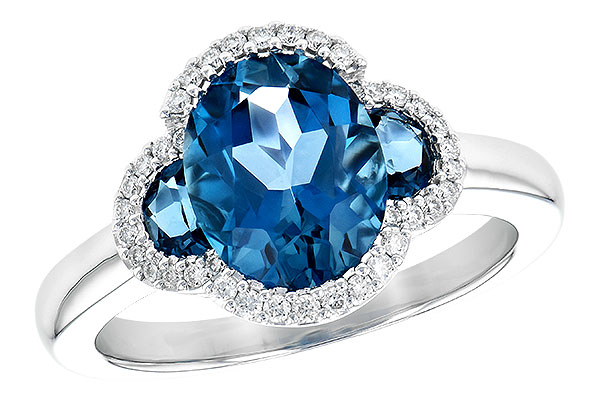 E226-41876: LDS RG 3.04 TW LONDON BLUE TOPAZ 3.20 TGW