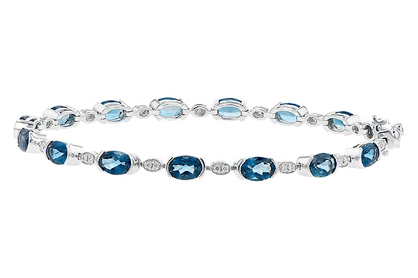 E226-41904: BRACELET 7.20 LONDON BLUE TOPAZ 7.36 TGW