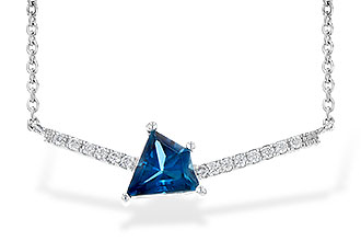E226-42740: NECK .87 LONDON BLUE TOPAZ .95 TGW