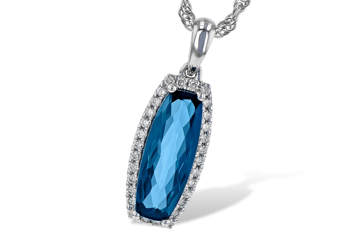 E226-43640: NECK 1.58 LONDON BLUE TOPAZ 1.70 TGW