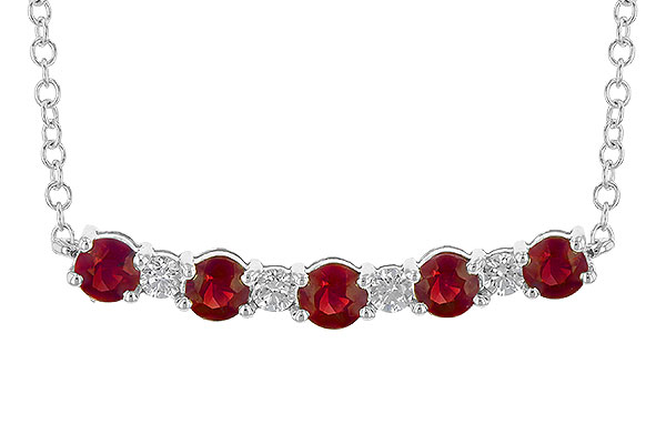 E226-44549: NECK .58 TW RUBY .70 TGW