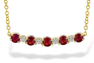 E226-44549: NECK .58 TW RUBY .70 TGW