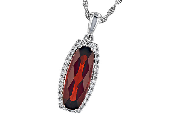 E309-10976: NECK 1.75 GARNET 1.87 TGW
