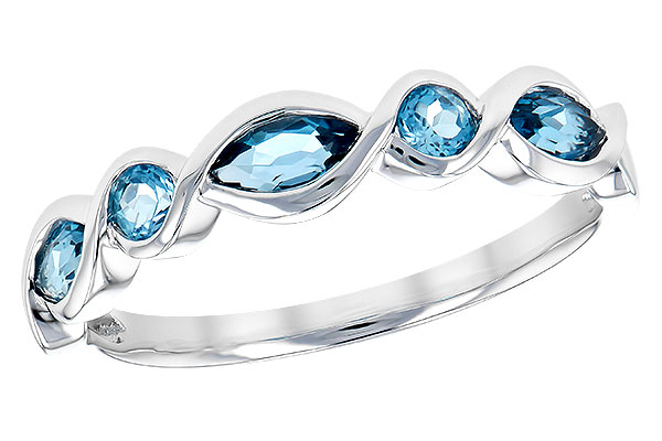 E309-11867: LDS RG .60 TW BLUE TOPAZ