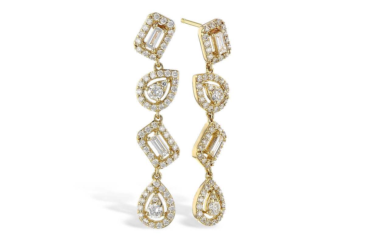 E309-12749: EARR .12 TW BAGUETTES .70 TW