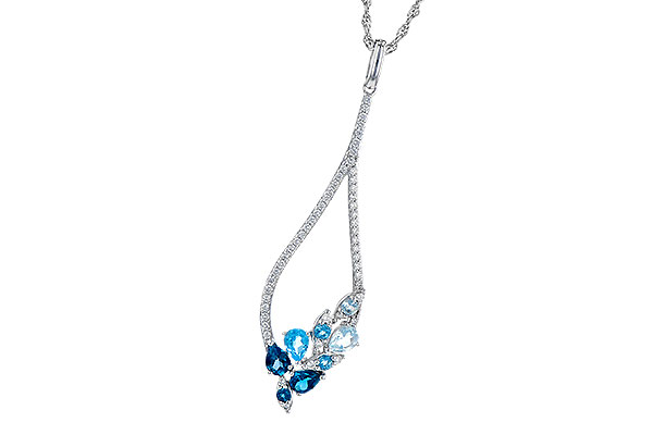 E309-12767: NECK .82 BLUE TOPAZ 1.05 TGW