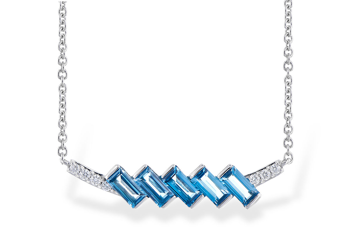 E309-16431: NECK .75 LONDON BLUE TOPAZ .80 TGW