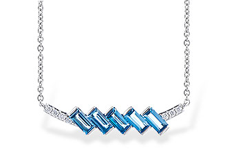 E309-16431: NECK .75 LONDON BLUE TOPAZ .80 TGW