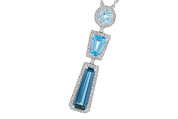 E310-01840: NECK 3.26 TW BLUE TOPAZ 3.50 TGW
