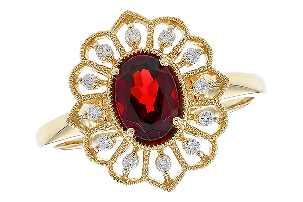 E310-02813: LDS RG .80 GARNET .92 TGW (7x5MM GAR)