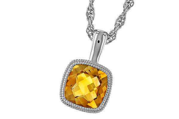 E310-06367: NECKLACE .75 CT CITRINE